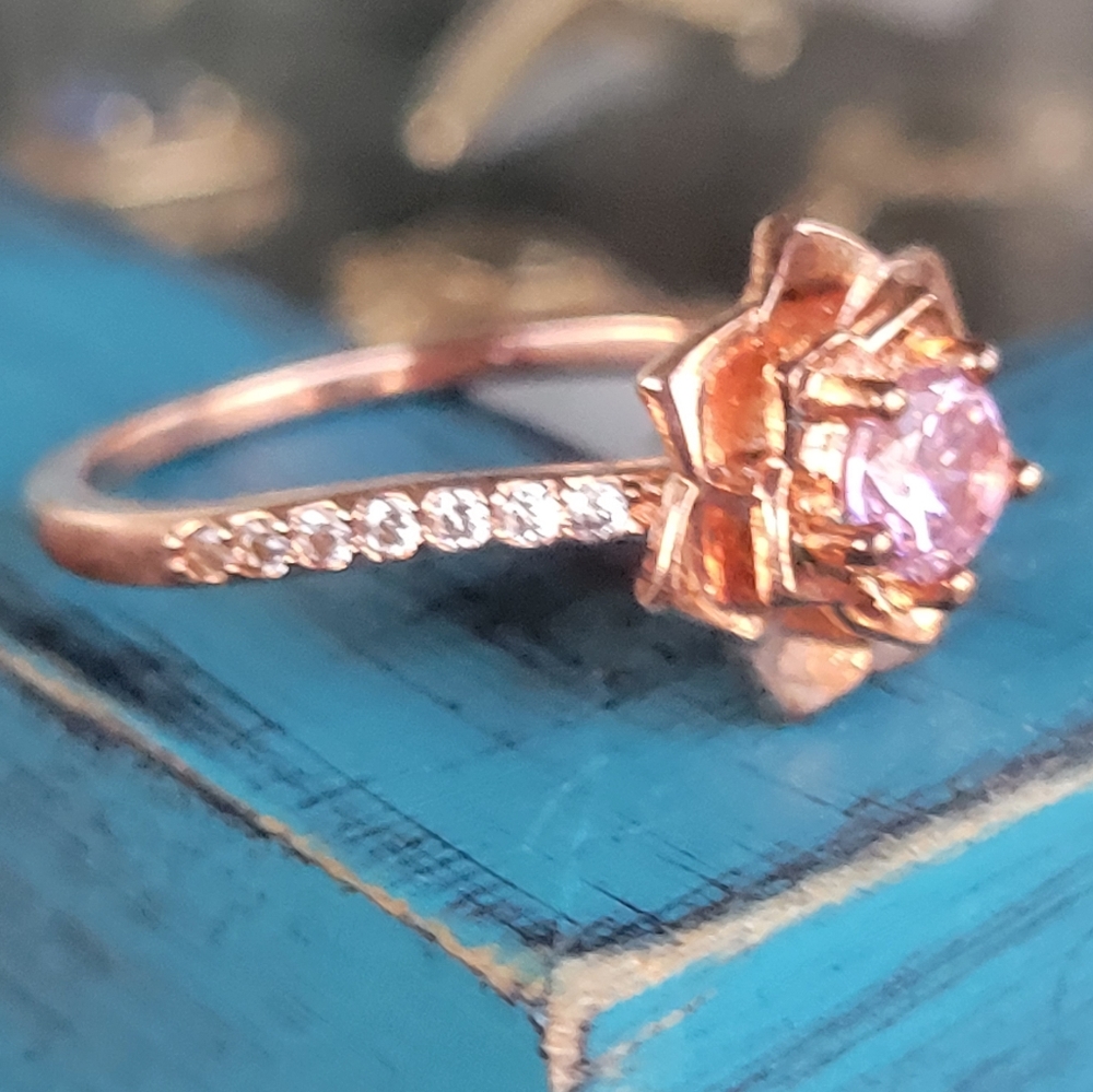 Fragrant Jewels Pink Rose Ring - Picture 3 of 8